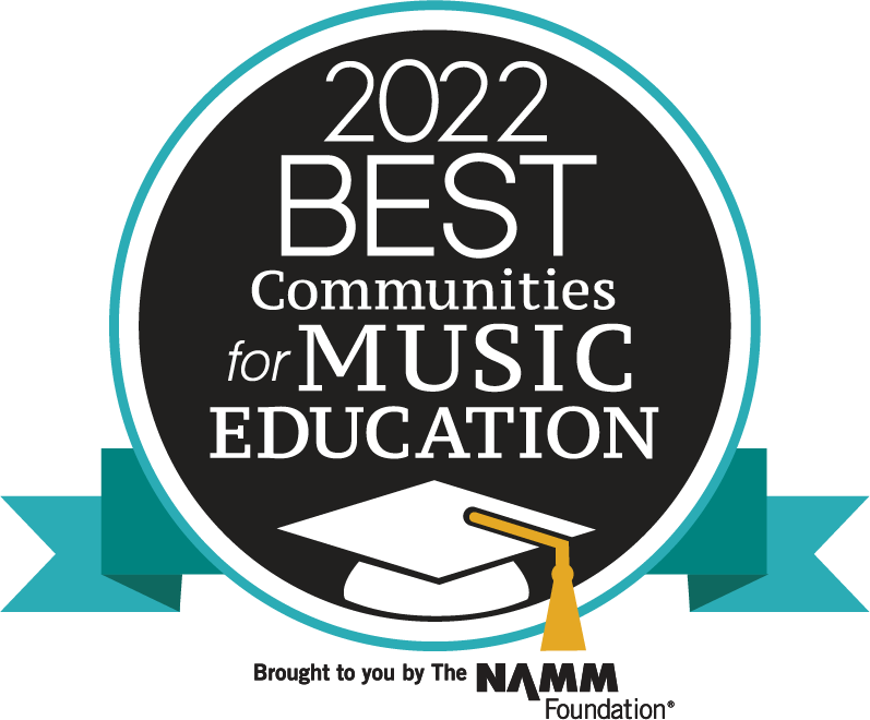 2022 Best Communities for Music Education designation by NAMM Foundation